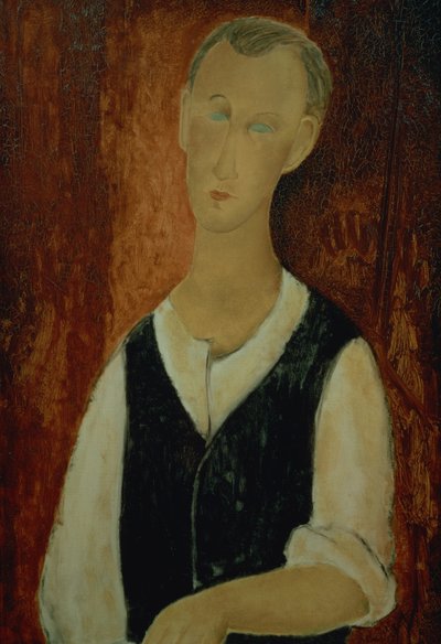 Young Man with a Black Waistcoat, 1912 by Amedeo Modigliani