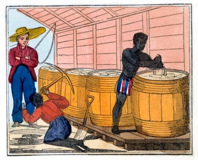 Filling and Heading Casks by Amelia Alderson Opie