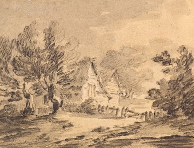 Cottage in a Landscape by Amelia Long