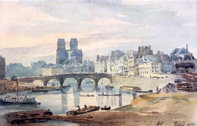 Notre-Dame de Paris from the Ile Saint-Louis by Amelia Long