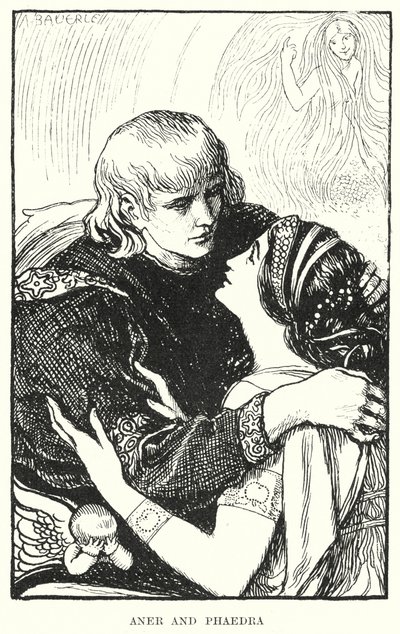 Aner and Phaedra by Amelia M. (attr.to) Bowerley or Bauerle
