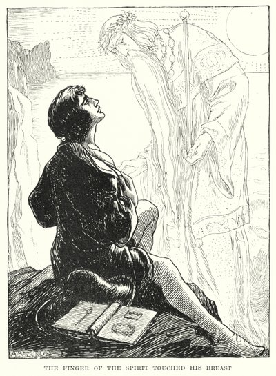 The Finger of the Spirit Touched His Breast by Amelia M. (attr.to) Bowerley or Bauerle