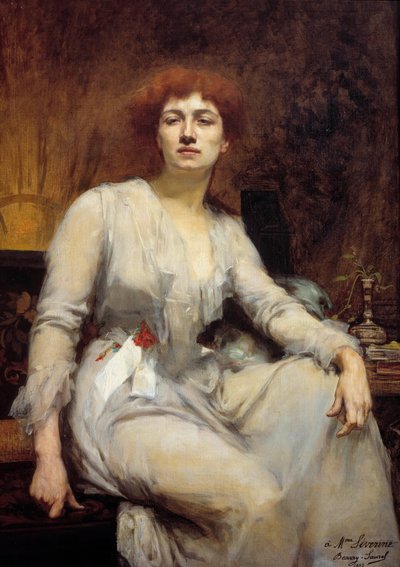 Portrait of Severine (Caroline Remy Guebhard) by Amelie Beaury Saurel