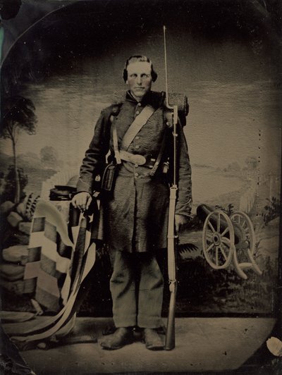 Portrait of a Civil War Soldier by American 19th Century