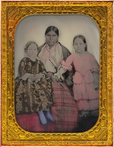 Portrait of a Woman and Two Girls by American 19th Century