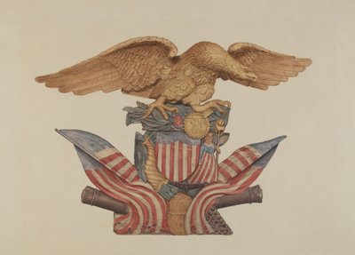 Pine Ornament (Eagle) by American 20th Century