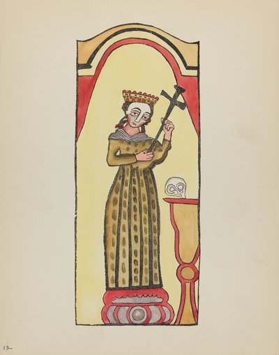 Plate 12: Saint Rita: From Portfolio "Spanish Colonial Designs of New Mexico" by American 20th Century