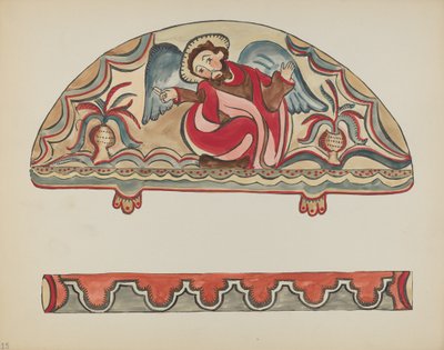 Plate 15: The Creation (Lunette): From Portfolio "Spanish Colonial Designs of New Mexico" by American 20th Century