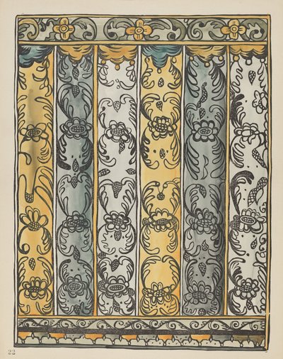 Plate 22: Wall Decoration: From Portfolio "Spanish Colonial Designs of New Mexico" by American 20th Century