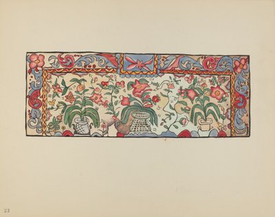 Plate 23: Painting on Buckskin: From Portfolio "Spanish Colonial Designs of New Mexico" by American 20th Century