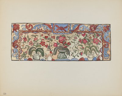 Plate 23: Painting on Buckskin, Laguna: From Portfolio "Spanish Colonial Designs of New Mexico" by American 20th Century