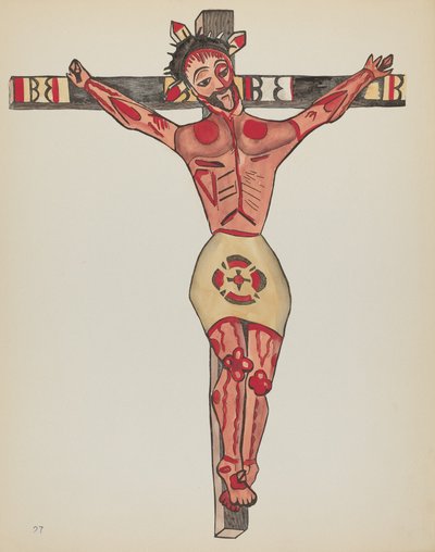 Plate 27: Christ Crucified, Mora: From Portfolio 