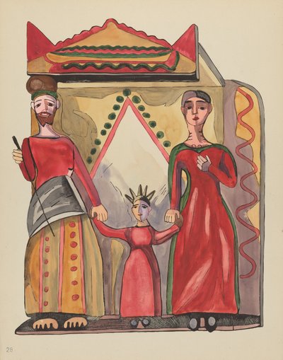 Plate 28: The Holy Family (From Portfolio "Spanish Colonial Designs of New Mexico") by American 20th Century