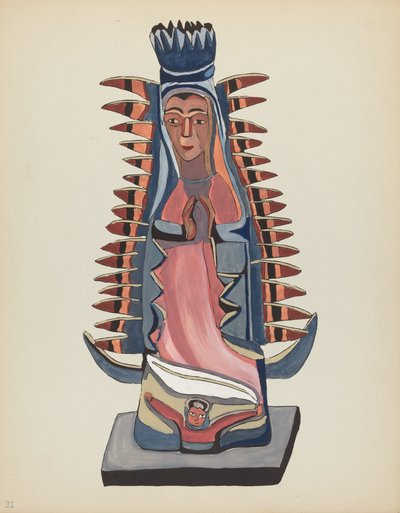 Plate 31: Our Lady of Guadalupe: From Portfolio "Spanish Colonial Designs of New Mexico" by American 20th Century