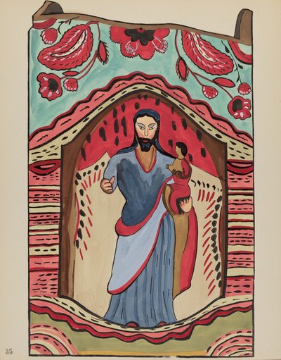 Plate 35: St. Joseph: From Portfolio "Spanish Colonial Designs of New Mexico" by American 20th Century