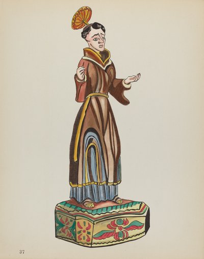 Saint Anthony: From Portfolio Spanish Colonial Designs of New Mexico (Plate 37) by American 20th Century