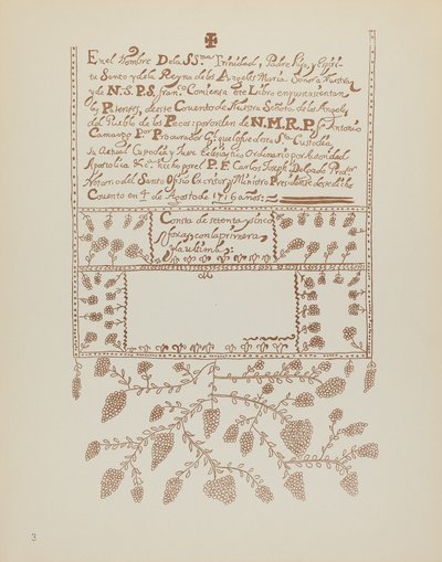 Plate 3: Pecos Book of Visitations: From Portfolio 