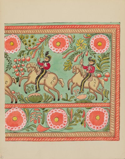 Painted Chest Design (Plate 43) from 