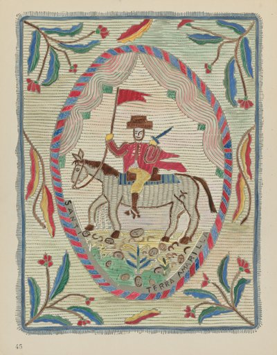 Plate 45: Embroidered Bedspread (St. James): From Portfolio 