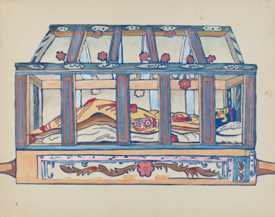 Plate 4: Christ in Sepulchre: From Portfolio "Spanish Colonial Designs of New Mexico" by American 20th Century
