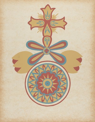 Santa Barbara Mission Doorway Design from the portfolio "Decorative Art of Spanish California" by American 20th Century