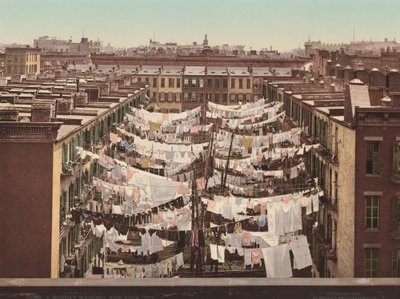 A Monday Washing, New York City by American 20th Century, Detroit Photographic Company
