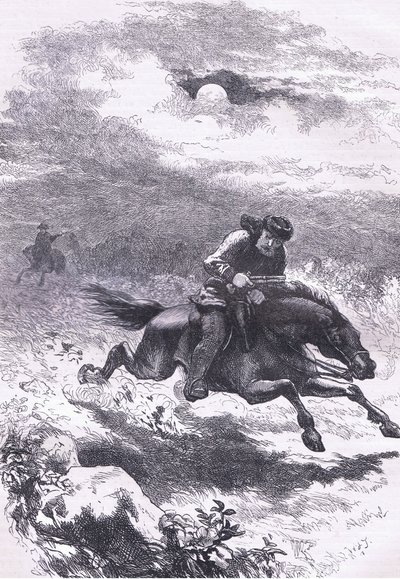 Pursuit of Paul Revere the scout by American English school