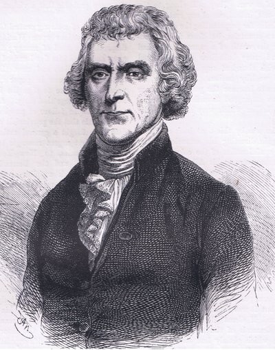 Thomas Jefferson, illustration from Cassells History of the United States by American English school