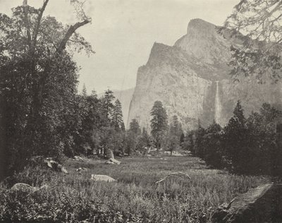 Bridal Veil Falls, Yosemite Valley, California by American Photographer (after)
