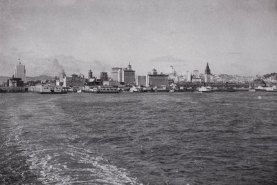 California: San Francisco Skyline, from a Southern Pacific Ferry by American Photographer (after)