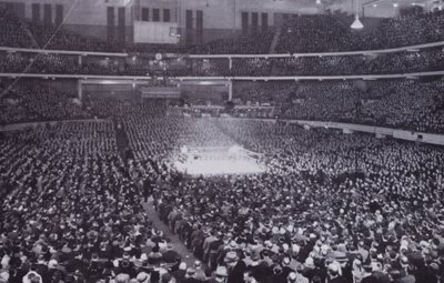 Chicago: Interior of Chicago Stadium during a Boxing Exhibition by American Photographer (after)