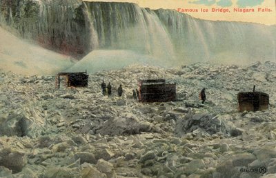 Famous ice bridge at Niagara Falls, New York, USA by American Photographer (after)