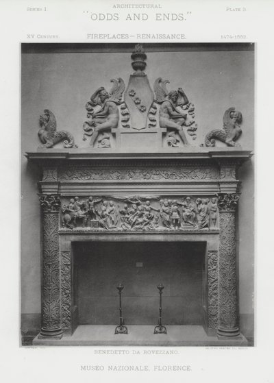 Fireplace: Museo Nazionale, Florence by American Photographer (after)
