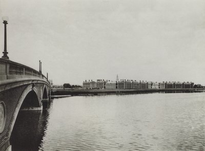 Harvard University: John W Weeks Bridge and Graduate School of Business Administration by American Photographer (after)