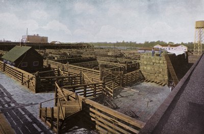 Portland Union Stock Yards, Oregon by American Photographer (after)