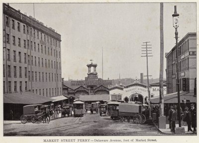 Philadelphia: Market Street Ferry, Delaware Avenue, foot of Market Street by American Photographer (after)