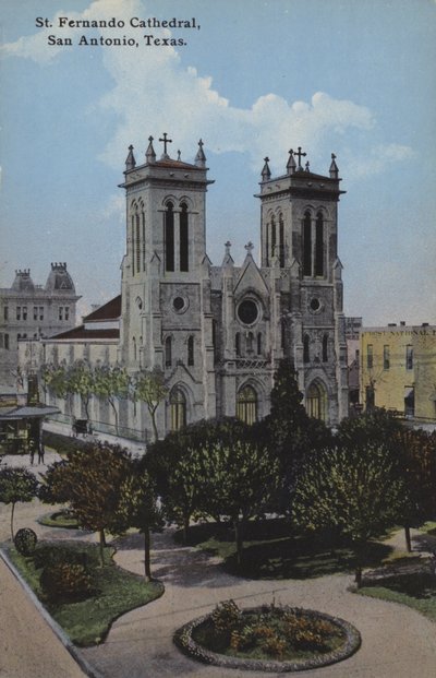 San Fernando Cathedral in San Antonio, Texas, USA by American Photographer (after)