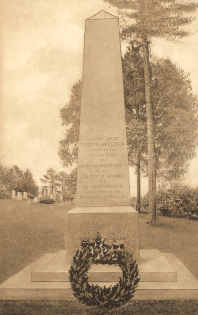 Tomb of Thomas Jefferson by American Photographer (after)