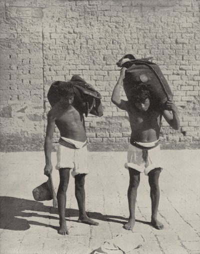 Water Carriers at Guanajuato by American Photographer (after)