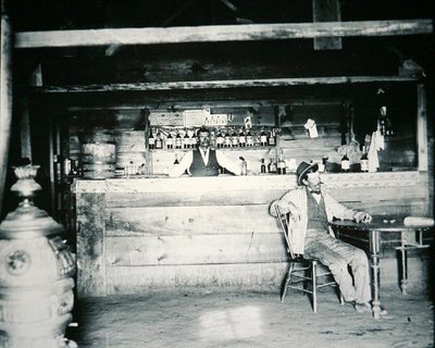 A Saloon in Albany County, Wyoming, c.1890 by American Photographer