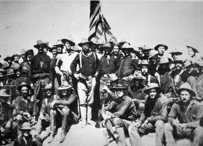 A Triumphant Theodore Roosevelt with His 