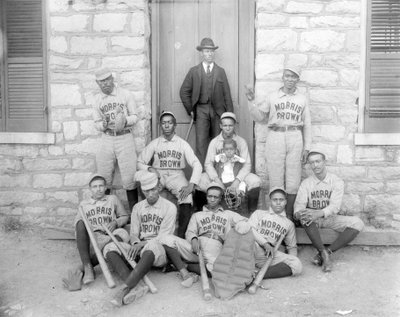 African American baseball players from Morris Brown College, Atlanta, Georgia, c.1899 by American Photographer