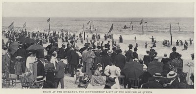 Beach at Far Rockaway, the Southernmost Limit of the Borough of Queens by American Photographer