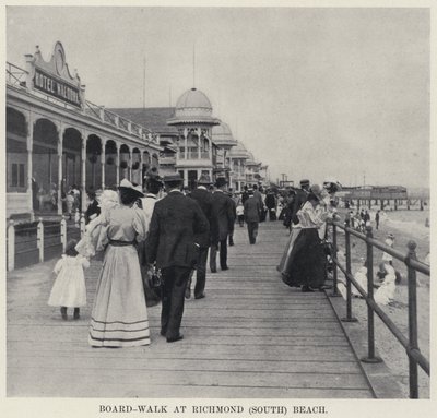 Board-Walk at Richmond (South) Beach by American Photographer