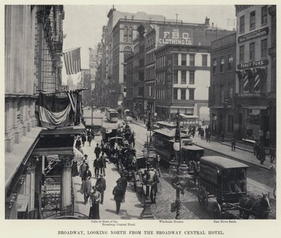 Broadway, looking North from the Broadway Central Hotel by American Photographer