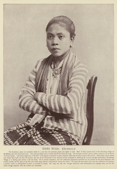 Dama Waja, Javanese by American Photographer