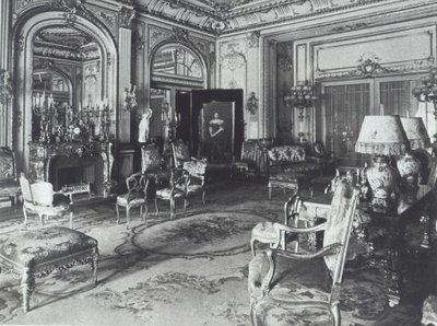 Drawing Room in the Astor Family House, Fifth Avenue, New York by American Photographer