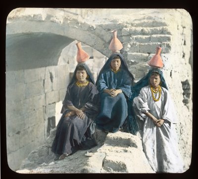 Egypt - Arab water carrier girls by American Photographer