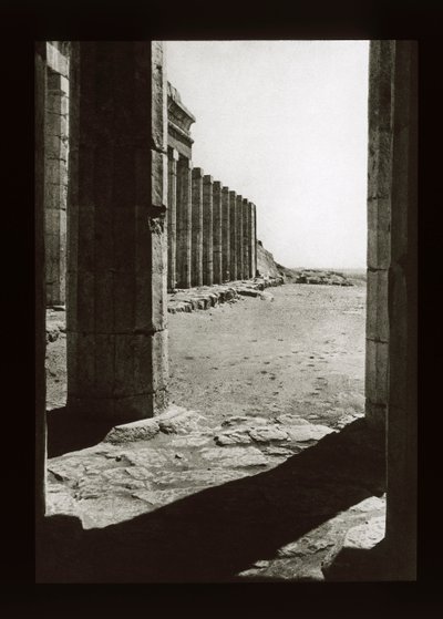 Forecourt of the Temple of Hatshepsut, Deir El-Bahri by American Photographer