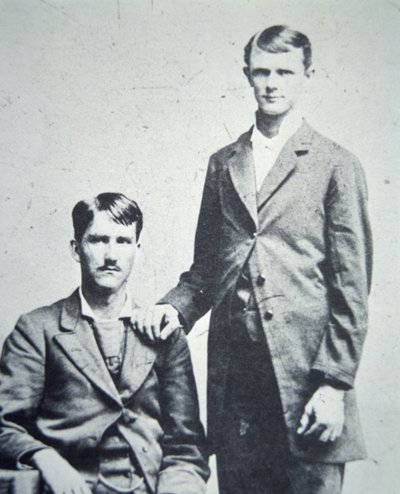 Frank (1843-1915) and Jesse James (1847-82) c.1870 by American Photographer